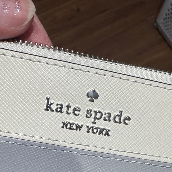 kate spade Cream and Gray Clutch